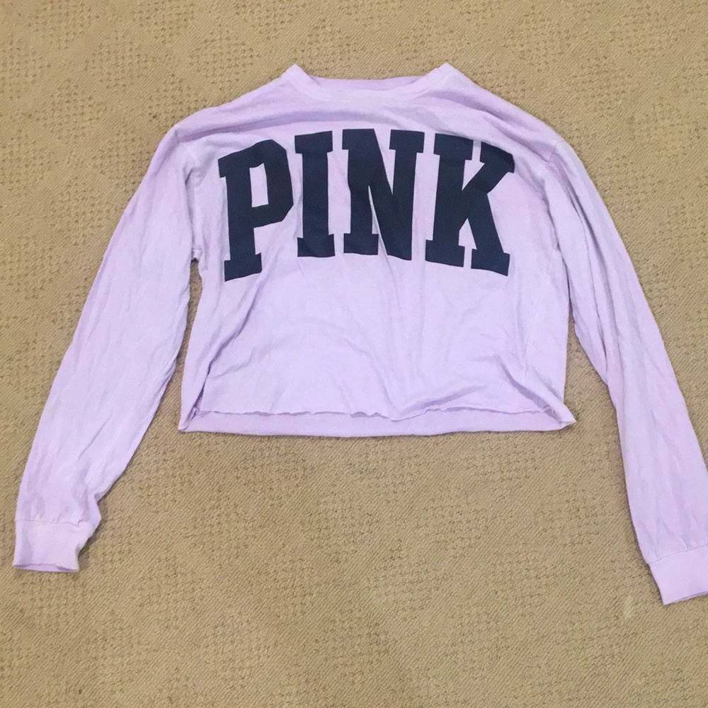 Purple PINK cropped shirt